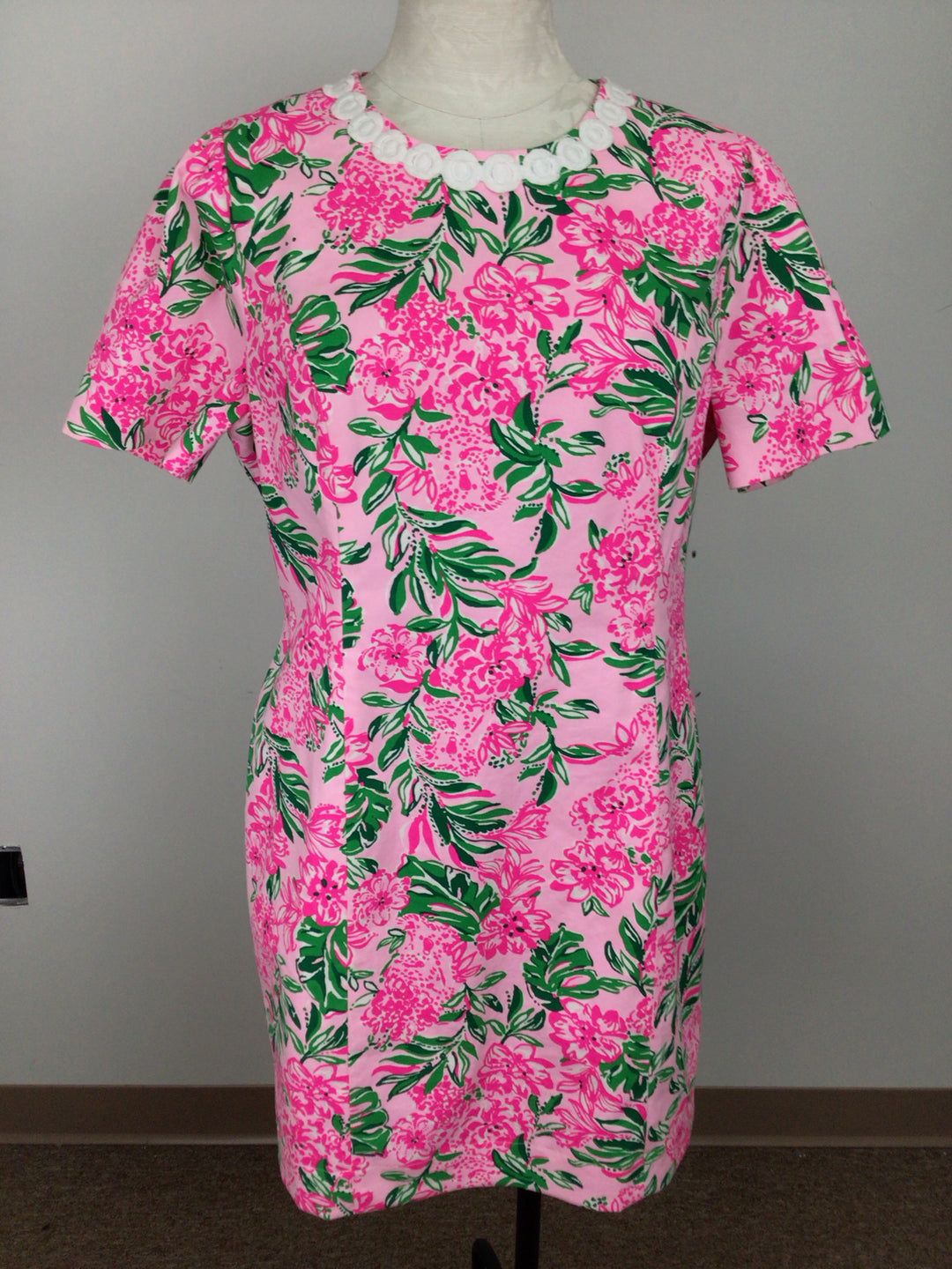 Lilly Pulitzer Size 14 Pink Green Floral Dress – Elite Repeat, inc